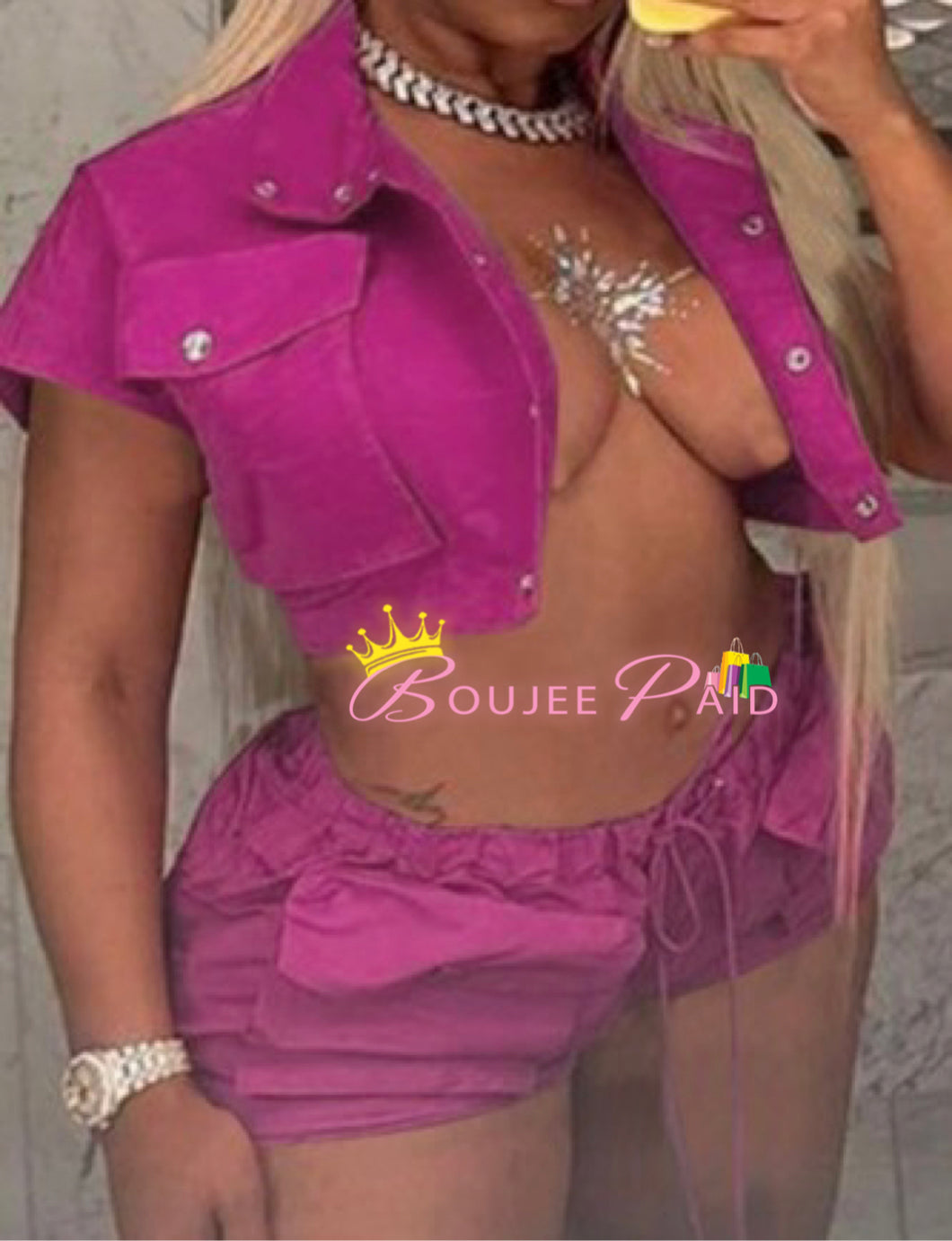 Pink Windbreaker Set