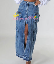 Load image into Gallery viewer, Pocket Jean Skirt

