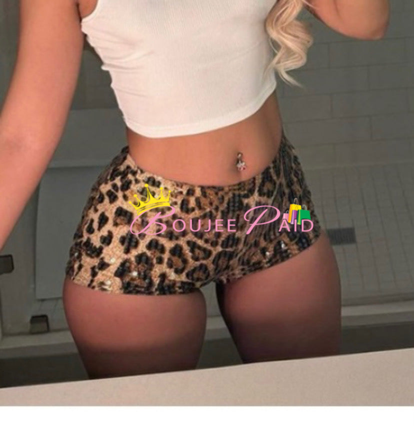 Leopard Print Shorts