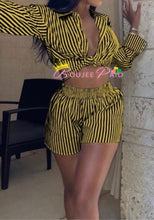 Load image into Gallery viewer, Yellow Striped Two Piece
