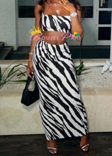 Load image into Gallery viewer, Zebra Print Skirt Set
