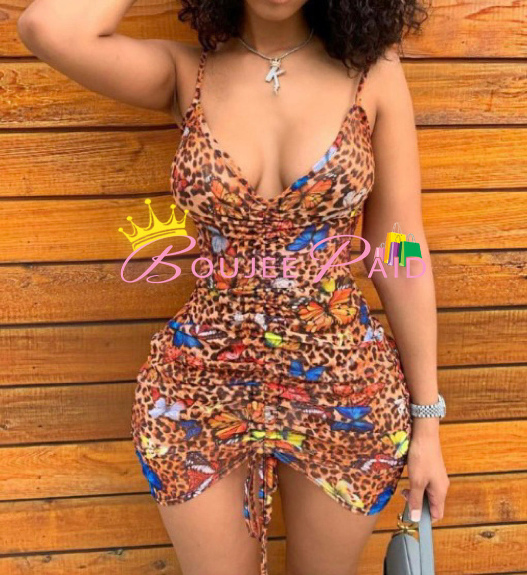 Butterfly Cheetah Dress